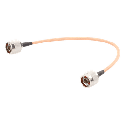 Jumper Coaxial / 30 cm (11.81 pulgadas) / Conectores N Macho a N Macho / Cable RG142 / Entornos Industriales