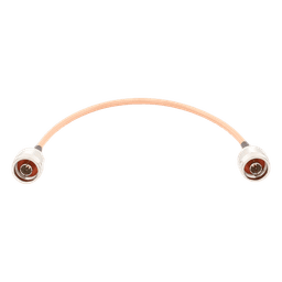 Jumper Coaxial / 30 cm (11.81 pulgadas) / Conectores N Macho a N Macho / Cable RG142 / Entornos Industriales