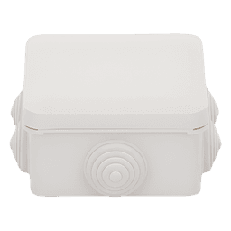 Caja de Derivación Estanca / 7 Glándulas de Goma / IP55 / 89 x 89 x 50 mm / -40 a 120°C / Protección EMI