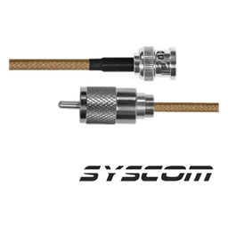 Jumper Coaxial / BNC Macho a UHF Macho / RG142 / 30 cm / 0.98 ft