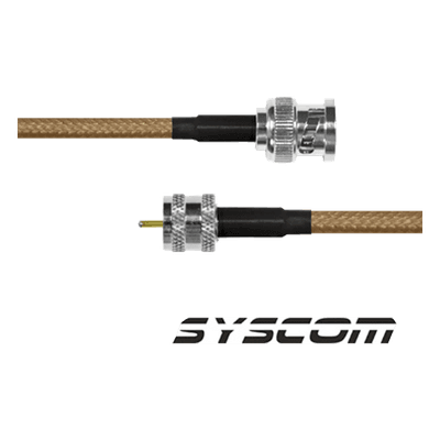 Jumper Coaxial / BNC Macho a Mini UHF Macho / Cable RG142 / 30 cm (1 pie)