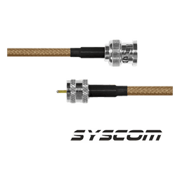 Jumper Coaxial / BNC Macho a Mini UHF Macho / Cable RG142 / 30 cm (1 pie)