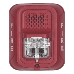 Sirena con estroboscopio / 4 hilos / pared / 12 o 24 Vcd / candela 15-185 cd / 88+ dBA a 16 V / compatible SpectrAlert / Serie L