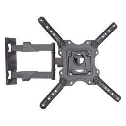 Soporte de Pared Articulado / Pantallas 32" a 55" / VESA 100x100 a 400x400 mm / Carga 27.2 kg (60 lbs) / Extensión 5 a 40 cm / Giro 180° / Inclinación +8° a -5°