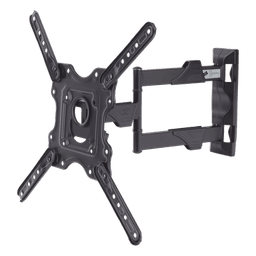 Soporte de Pared Articulado / Pantallas 32" a 55" / VESA 100x100 a 400x400 mm / Carga 27.2 kg (60 lbs) / Extensión 5 a 40 cm / Giro 180° / Inclinación +8° a -5°