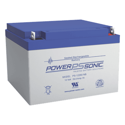 Batería de respaldo / 12V / 26AH / Tecnología AGM-VRLA / Terminales T12 / Certificación UL
