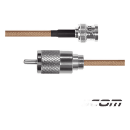 Cable Coaxial Jumper / BNC Macho a UHF Macho / RG142/U / 60 cm (1.97 ft)