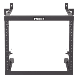 Rack de Montaje en Pared / 19in / Profundidad Ajustable 18-25 in / 9 UR / Rieles Roscados #12-24 / Acero con Recubrimiento en Polvo