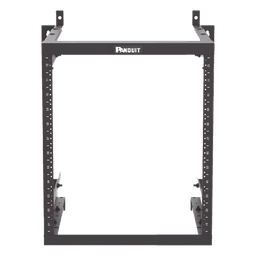 Rack de Montaje en Pared / 19in / Profundidad Ajustable 18-21.5-25in / 12 UR / Rieles Roscados #12-24 Numerados / Acero con Recubrimiento en Polvo