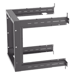 Rack de Montaje en Pared / 19in / Profundidad Ajustable 18-21.5-25in / 12 UR / Rieles Roscados #12-24 Numerados / Acero con Recubrimiento en Polvo