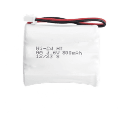 Batería de Níquel-Cadmio / 3.6V CC / 800 mAh / Luz de Emergencia