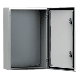 Gabinete de Uso Exterior / 500x400x260 mm / 19.7x15.7x10.2 in / IP66 NEMA 4/12/13 / IK10 / Acero 1.5 mm / Platina de Montaje