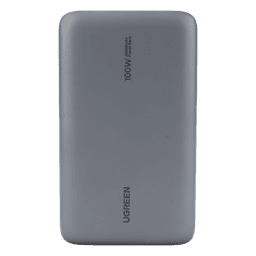 Power Bank / 20000mAh / 100W Max / 3 Salidas USB-C + USB-A / PD 3.0 / QC3.0 / Pantalla Inteligente / Carcasa Ignífuga / Gris