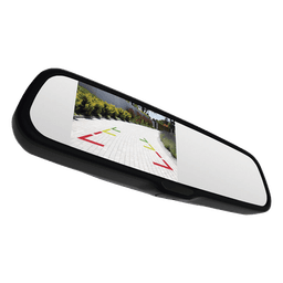 Espejo Retrovisor con Pantalla LCD / Atenuación Automática / Entradas de Video Duales / Líneas de Estacionamiento