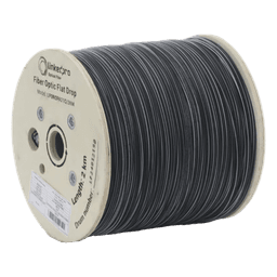 Carrete de Fibra Óptica Drop Plana / 2 km / G.657A2 Monomodo / 1 Hilo / Dieléctrica / Interior-Exterior / 6,562 ft