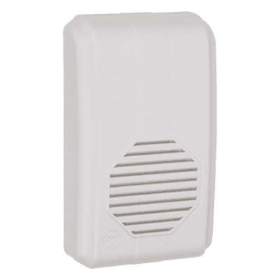 Receptor Inalámbrico para Timbre / Alcance 150 m (492.1 ft) / Frecuencia 433 MHz / Volumen Ajustable 64-88 dB / 10 Tonos Seleccionables / UL/cUL y FCC