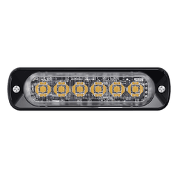 Luz Auxiliar LED / 6 LEDs / Certificación SAE Clase 1 y ECE R65 / Sincronización 15 Unidades / Perfil Bajo 9 mm / Aluminio Sólido