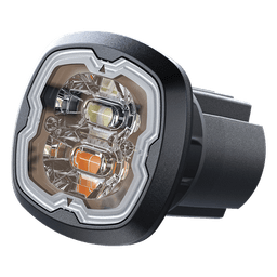 Luz de Advertencia Empotrable / 6 LED Dual Color Rojo/Azul / Homologación ECE R65 Clase I / IPX7 / SAE J595 Clase 1