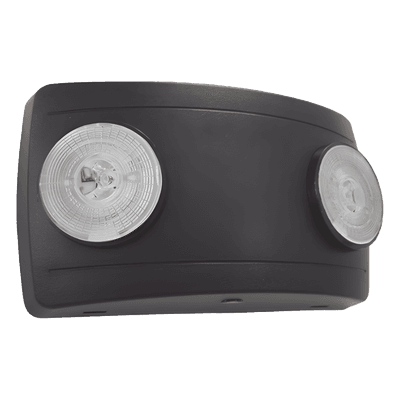 Luz de Emergencia LED / 2 LED 1W / 150 lm / 90 min Autonomía / Voltaje Universal 127-240 VAC / UL 5VA Ignífugo