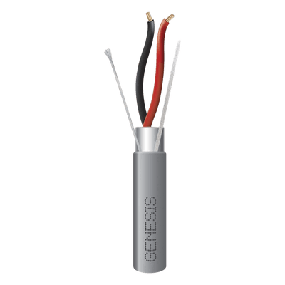 Cable Riser Blindado / 2x22 AWG / 305 m (1000 ft) / Gris / UL 1666 / Aplicaciones Seguridad y Automatización