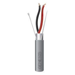 Cable Riser Blindado / 2x22 AWG / 305 m (1000 ft) / Gris / UL 1666 / Aplicaciones Seguridad y Automatización