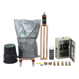 Kit de Puesta a Tierra / Electrodo Magnetoactivo 50 x 11.5 cm / Capacidad 45 A / Resistencia < 2 Ω / NEMA 4 / Sin Mantenimiento 20 Años