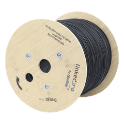 Carrete de Fibra Óptica Aérea Drop / G.657A2 / Monomodo 1 Hilo / Forro LS0H 3 mm / 2 km (6,562 ft) / Figura 0