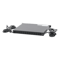 PDU Monitoreable ATS / 10 Salidas 5-15R / 20 A / 120 Vca / 1UR Horizontal / Conmutación IP / LCD 2.00 pulgadas