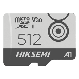 Tarjeta MicroSD / 512 GB / 100 MB/s Lectura / 85 MB/s Escritura / Clase 10 U3 V30 / TLC NAND / Videovigilancia Móvil 24/7 / -25°C a 85°C