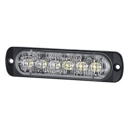 Luz Auxiliar LED / 12 LEDs / Rojo/Claro / SAE Clase 1 / ECE R65 / IPX7 / Perfil 9 mm (0.35')