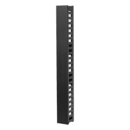 Organizador Vertical de Cable / 24U / Acero Sólido / 260 Cables CAT5E / Compatible Racks EIRL y EIQR