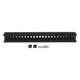 Organizador Vertical de Cable / 24U / Acero Sólido / 260 Cables CAT5E / Compatible Racks EIRL y EIQR