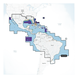 Carta Náutica / México, Centroamérica y Brasil / Golfo y Costa Este de EE. UU. / Caribe y Bermudas / Panamá, Galápagos y Sudamérica