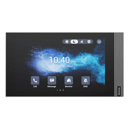 Monitor Interior IP / Pantalla Táctil 7 Pulgadas / Wi-Fi 6 / PoE / SIP 2.0 / 8 Entradas de Alarma / Montaje Horizontal o Vertical