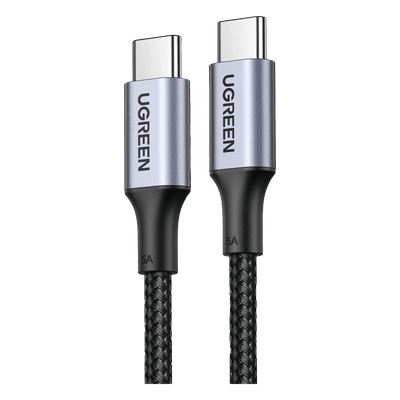 Cable USB-C a USB-C / Carga Rápida 100W / Transferencia 480 Mbps / PD3.0 / QC4.0 / Nylon Trenzado / 2 m (6.6 ft)