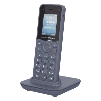 Teléfono IP Inalámbrico / Wi-Fi 6 Dual Banda / 2 Líneas SIP / 2 Cuentas SIP / Bluetooth / USB-C / Voz HD Opus / 6 Horas Conversación / 120 Horas Espera