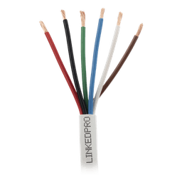 Cable para Alarma / 6 Conductores / 18 AWG / CMR Riser / 305 m (1000 ft) / Blanco