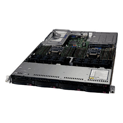 Servidor Rack / Xeon Silver 8-Core / 32GB DDR4 ECC / 8TB SATA + 4 Bahías Hot-Swap / GPU RTX A4000 16GB / 1U / Fuente Redundante 850W Titanium