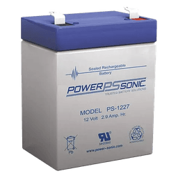 Batería de Respaldo AGM/VRLA / 12V / 2.9 Ah / Terminales F1 / Vida Útil 5 Años / Reconocida UL