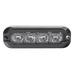 Luz de Advertencia Direccional / 8 LED Bicolores / Flexible hasta 120° / IP69K / 69 Patrones / 12-24 V