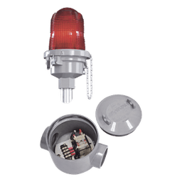 Relevador de transferencia / Doble lámpara / Aluminio diecast / Resistencia viento 240 km/h / -55°C a +55°C / 31.8 mm (1 1/4') entrada