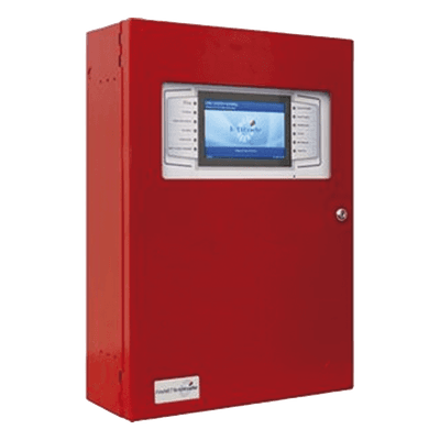Panel de Incendio Direccionable / 4 Ranuras / 2 a 8 Lazos SLC / Pantalla Táctil 7" / Fuente 10.25A / Red 64 Paneles