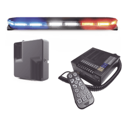 Torreta LED / 300 LEDs / Dual Color / 47 Pulgadas / 31 Patrones / 12-24 VDC / Perfil 1.6 Pulgadas