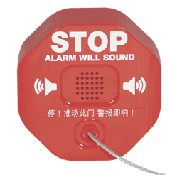 Alarma para Extintor / Sirena 95/105 dB / Detección por Remoción / Alimentación Dual 9V y 12-24 VDC / Carcasa de Policarbonato