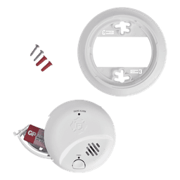 Detector de Humo Autónomo / Tecnología Ionización / Alarma 85 dB / Botón Prueba y Silencio / Diseño Compacto