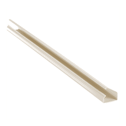 Canaleta de PVC Rígida / 38.4 x 24 mm / 2438 mm (8 ft) de Largo / UL94V-0 / Adhesiva Sin Herramientas / 13 Cables Cat6