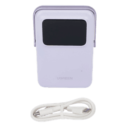Power Bank Inalámbrico / 10000 mAh / Carga Inalámbrica 7.5W / PD 20W USB-C / Pantalla TFT con Emojis / Soporte Plegable / MagSafe Compatible