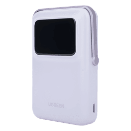 Power Bank Inalámbrico / 10000 mAh / Carga Inalámbrica 7.5W / PD 20W USB-C / Pantalla TFT con Emojis / Soporte Plegable / MagSafe Compatible