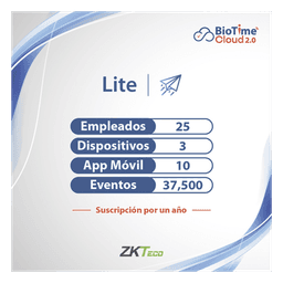Licencia de software en la nube / 25 usuarios / 3 dispositivos / Procesamiento AWS / Dashboard en tiempo real / Cifrado TLS 1.2