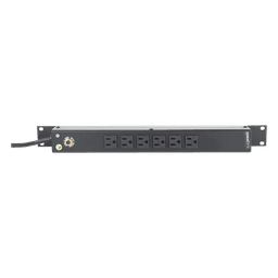 PDU Horizontal / 6 Contactos NEMA 5-15R / 15A / 120Vca / Rack 19" / 1U / Cable 2.5 m (8.2 ft)